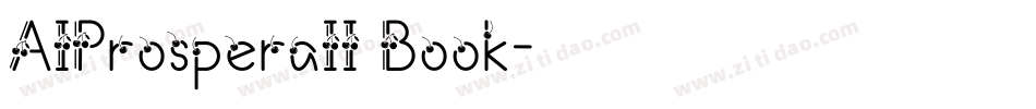 AIProsperaII Book字体转换